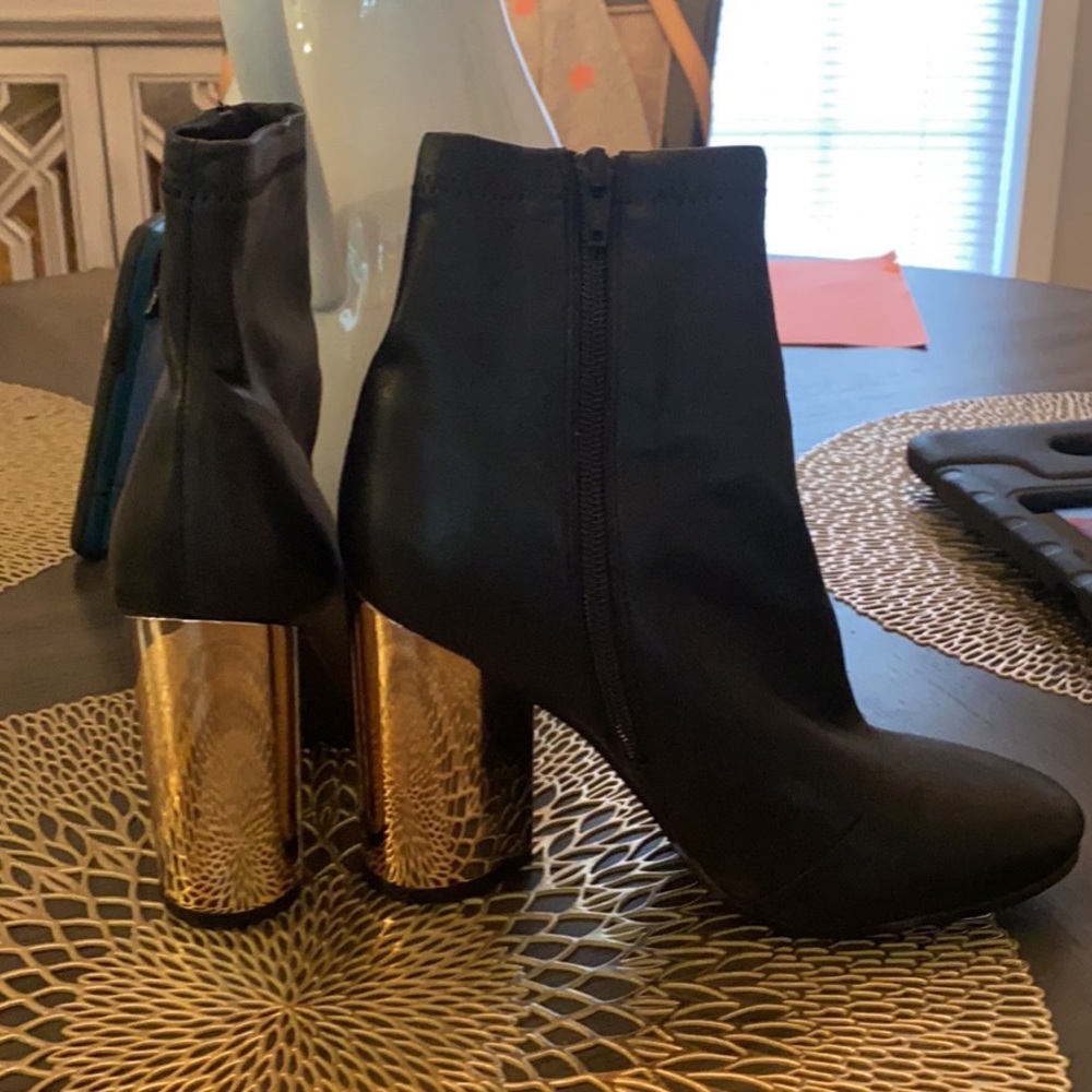 Leather booties